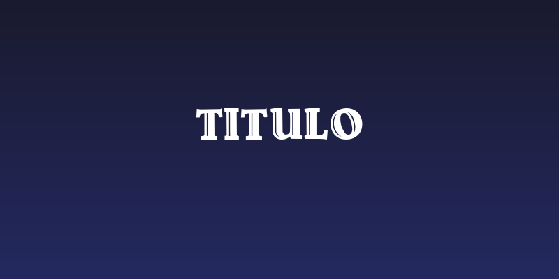 Titulo Social Header