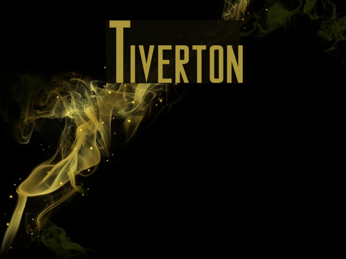 Tiverton Font examples