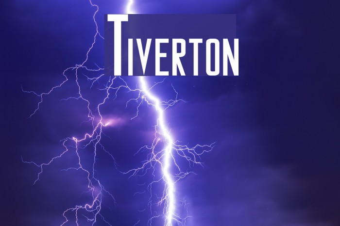Tiverton Font examples