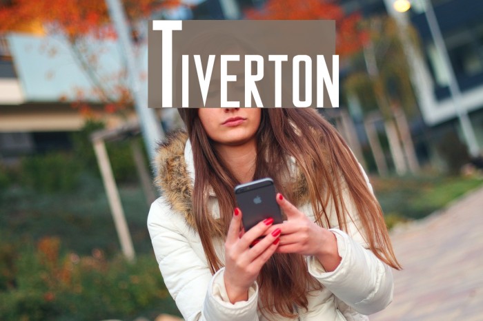 Tiverton Font examples