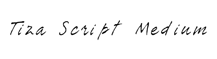 Tiza Script Medium Font