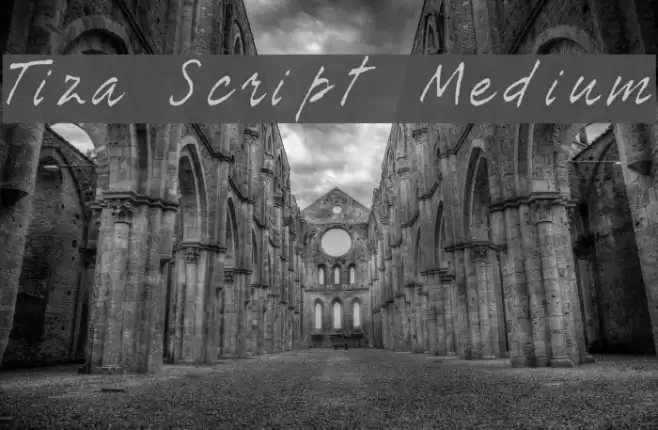 Tiza Script Medium Font examples
