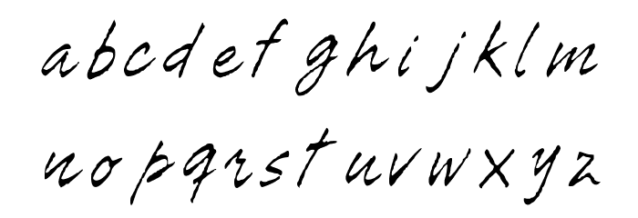 Tiza Script Medium Font LOWERCASE