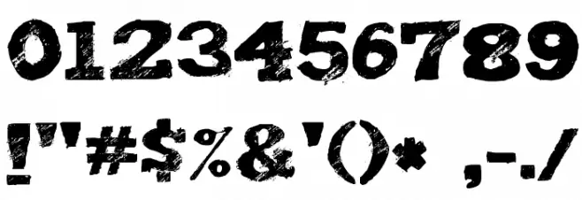 Tiza Font OTHER CHARS