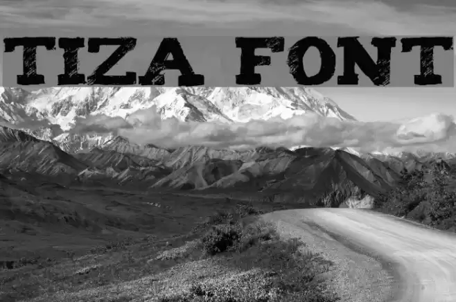 Tiza Font examples