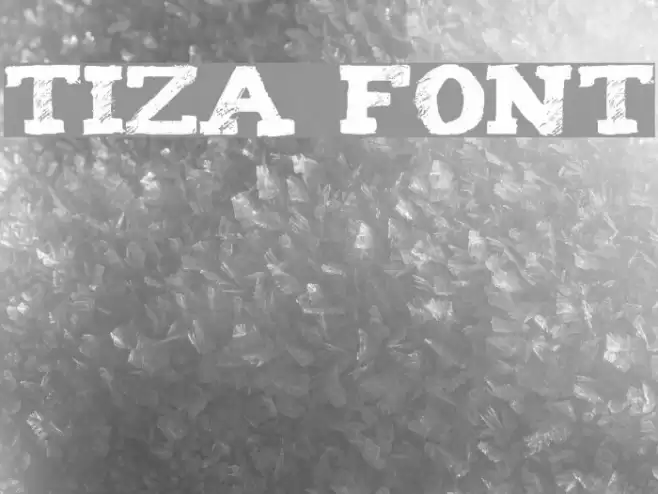 Tiza Font examples