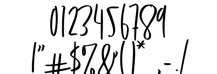 tiarawiliams-Regular Font OTHER CHARS