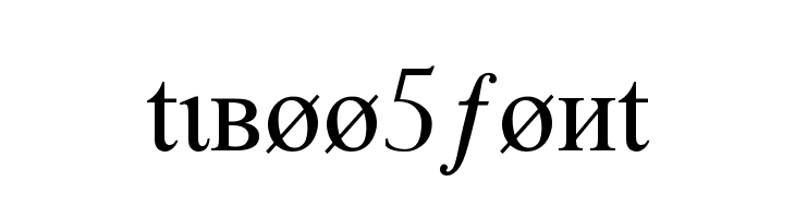 tiboo5font Font