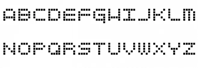 ticker フォント 大文字