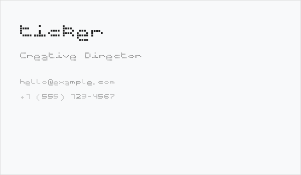 ticker Business Card