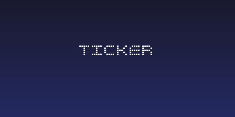 ticker Social Header