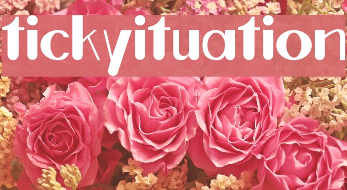 ticky ituation Font examples