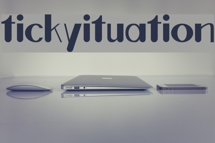 ticky ituation Font examples