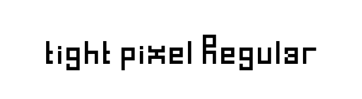 tight pixel Regular  フリーフォントのダウンロード