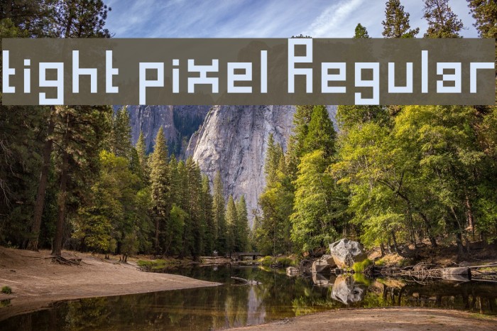 tight pixel Regular Font examples