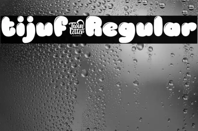 tijuf-Regular Fonte examples