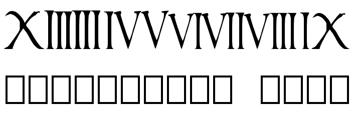 times new vespasian Font OTHER CHARS