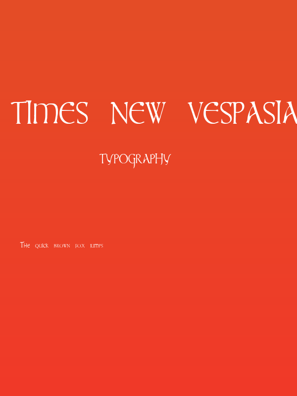 times new vespasian Poster