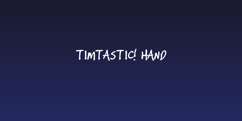 timtastic! hand Social Header