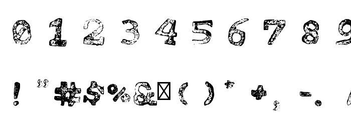 tipo carimbado Light Font OTHER CHARS