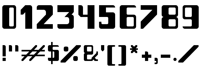 tipografia Regular Font OTHER CHARS