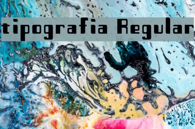 tipografia Regular Example 1