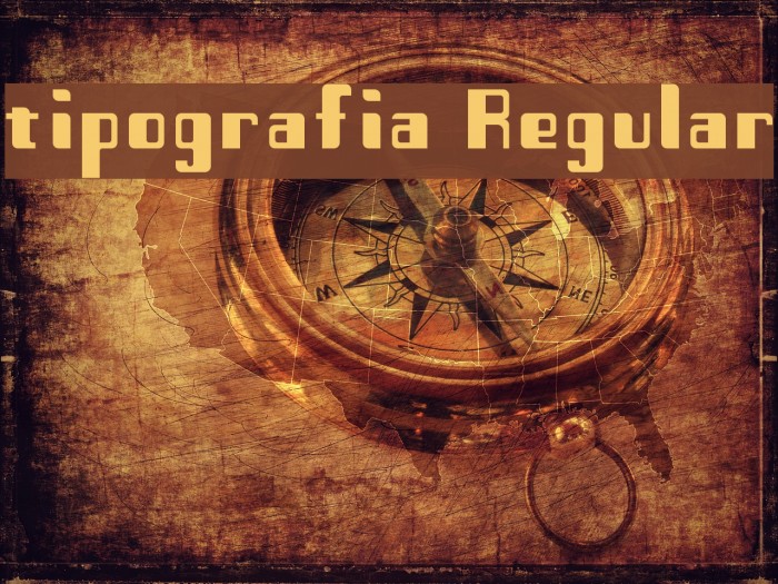 tipografia Regular Font examples