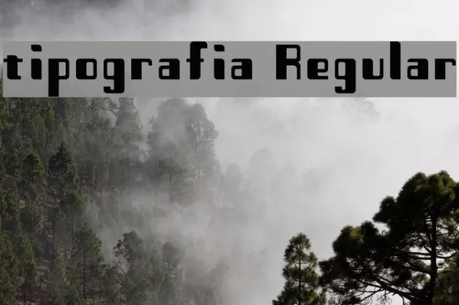tipografia Regular Example 3
