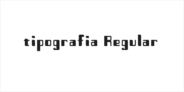 tipografia Regular Logo
