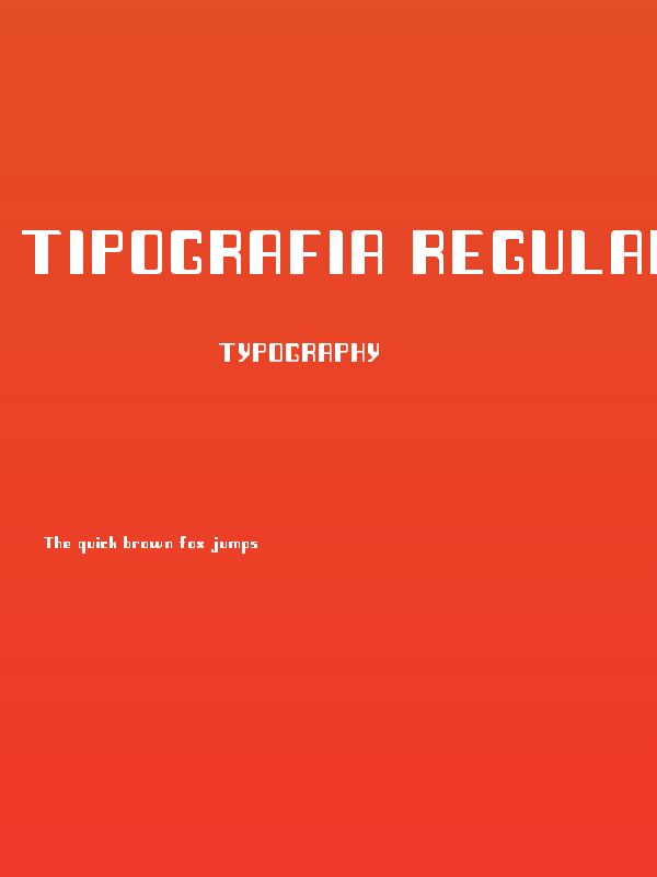 tipografia Regular Poster