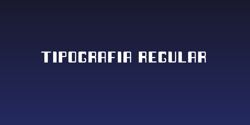 tipografia Regular Social Header