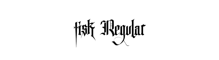 tisk Regular  フリーフォントのダウンロード