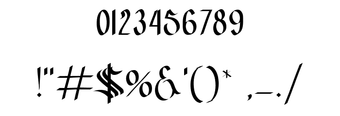 tisk Regular Font OTHER CHARS
