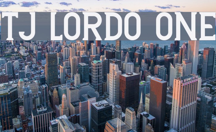 TJ Lordo One Font examples