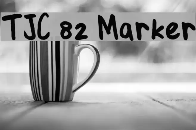 TJC 82 Marker Font examples