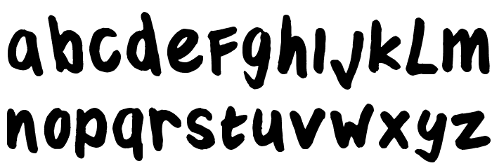 TJC 82 Marker Font LOWERCASE