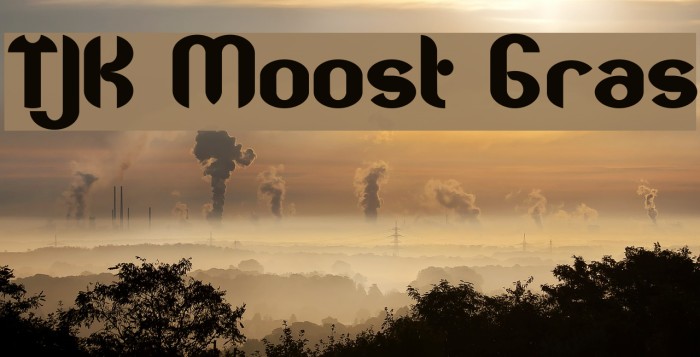 TJK Moost Gras Font examples