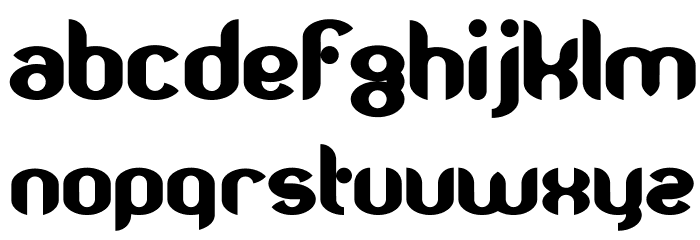 TJK Moost Gras Font LOWERCASE