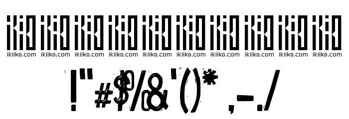 TJOEKIL KAJOE ikiiko.com Font OTHER CHARS