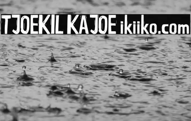 TJOEKIL KAJOE ikiiko.com Font examples
