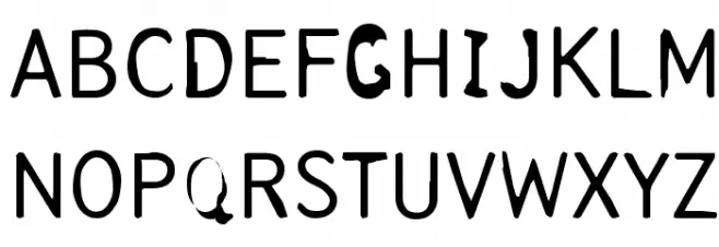 Tjackluder Шрифта ВЕРХНИЙ