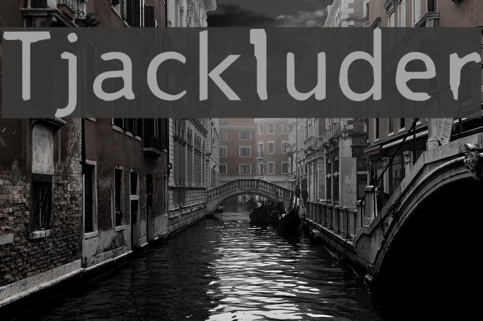 Tjackluder フォント examples