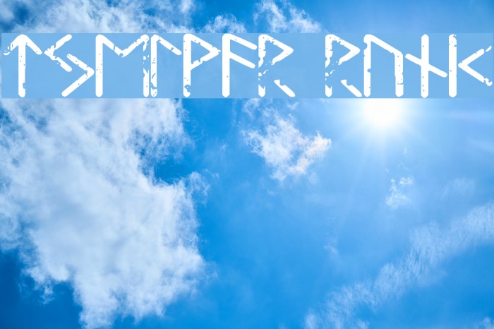 Tjelvar Runic Font examples