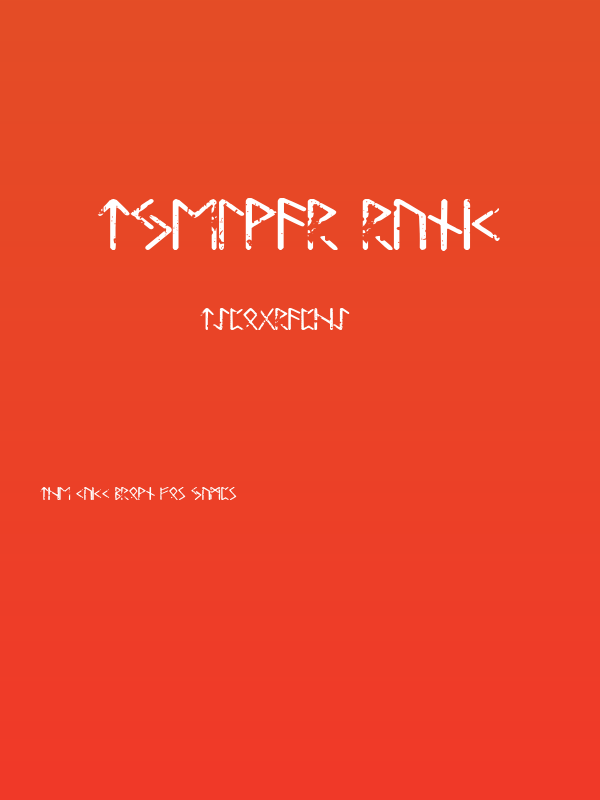 Tjelvar Runic Poster