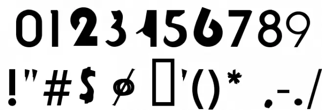 tjockebo Font OTHER CHARS