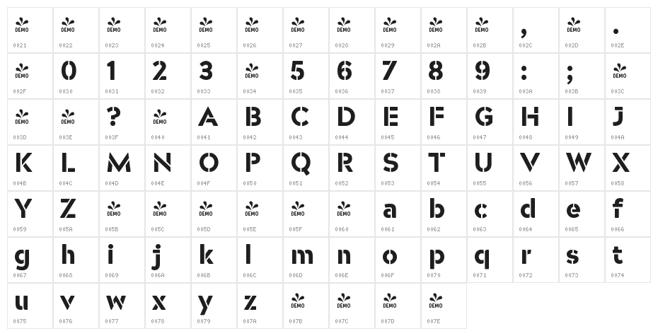 TLC3D NHP2 Character Map