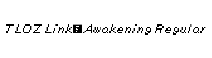 TLOZ Link's Awakening Regular Font