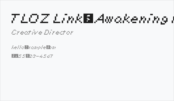 TLOZ Link's Awakening Regular Business Card