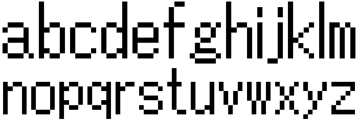 TLOZ Minish Cap/A Link to the Past/Four Sword Regular Font LOWERCASE