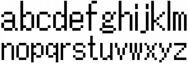 TLOZ Minish Cap/A Link to the Past/Four Sword Regular Caratteri MINUSCOLO